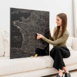 large map of france with cities black detailed 6fr