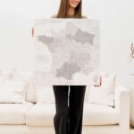 map of france with cities and regions grey 5fr
