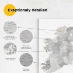 5IE-Push Pin Ireland Map – Grey detailed