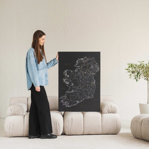 large ireland map wall art with pins 6ie