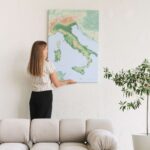 italy wall map pin board with pins to track cities visited 7it