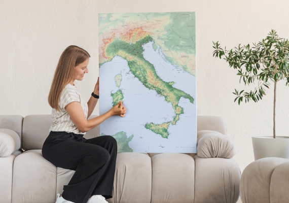 places visited italy map natural style 7it