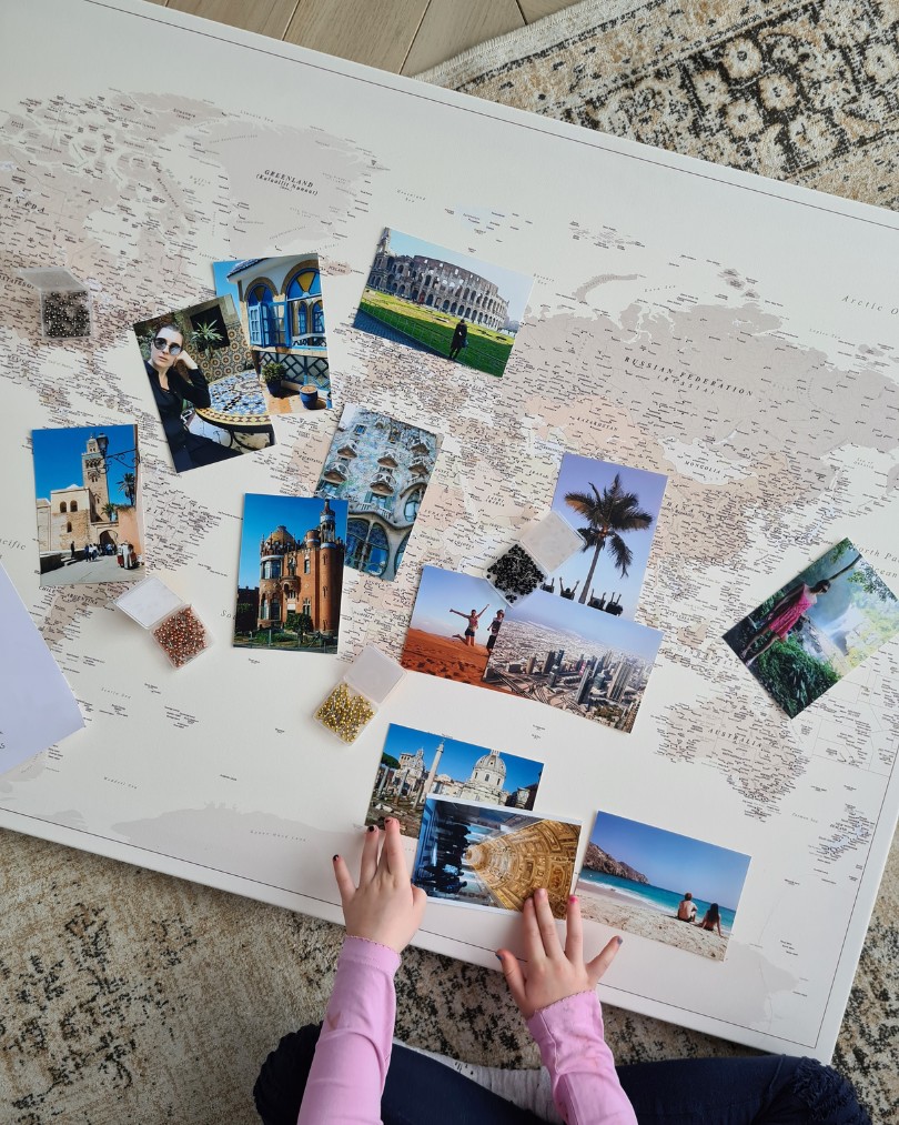 family travel map with pins tripmap